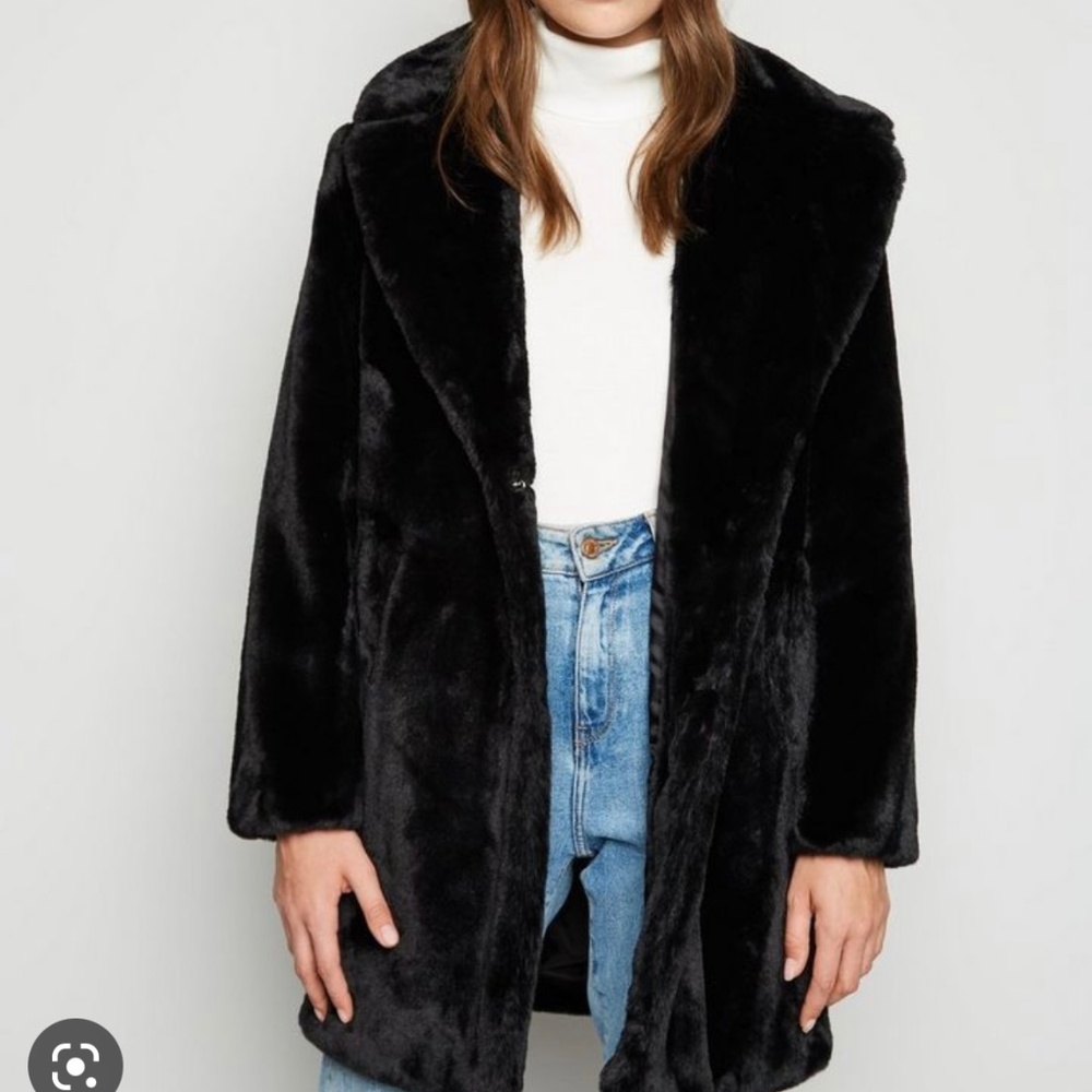 Faux fur coat